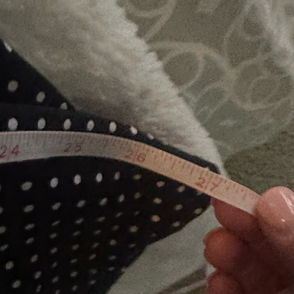 Vintage 90s Gabar Romper Bathing Suit black white polka dot swim dress size 14 - Picture 11 of 11